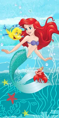 Produktbild von Jerry Fabrics Disney Arielle Duschtuch Badetuch Strandtuch 70 x 140cm