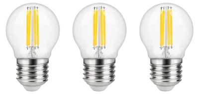 Produktbild von Spl E27 LED-Lampe Kugel 4W 270lm 2500K extra warmweiß 3 Stück dimmbar