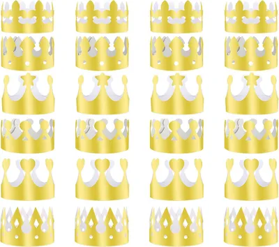 Productafbeelding van Crown Hoed, Gouden Folie, voor Verjaardagsfeest, Fotoprops, Babyshower