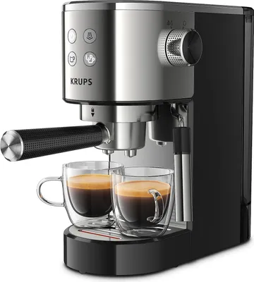Produktbild von Krups Virtuoso XP444C10 Kaffeemaschine, halbautomatische Espressomaschine, 1 l