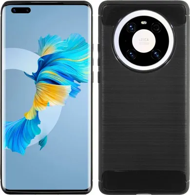 Obrázek produktu pro COFI14531453® Silikonové pouzdro Carbon kompatibilní s HUAWEI MATE 40 PRO Case TPU Soft Mobile Phone Case Cover Protective Cover Black