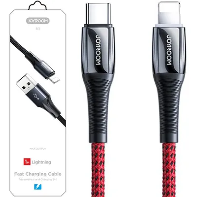 Zdjęcie produktu dla Joyroom Kabel Przewód Usb Typ C - Lightning Power Delivery 20W 2,4A 1,2M Czerwony (S-1224K2 Red)