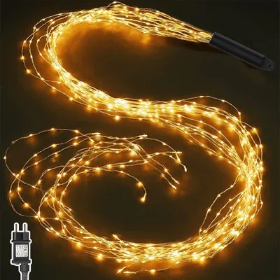 Obrázok produktu pre Vianočné osvetlenie Joycome Lichterschweif, 2 metre, 400 LED, napájanie zo siete, teplá biela farba. Dĺžka: 2 metre, počet LED: 400