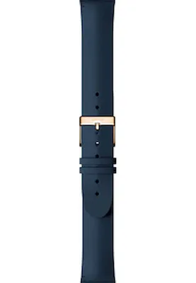 Image de Withings - Bracelet de remplacement/échange - Bracelet cuir - 18mm - Blue Rose Gold - Leather wristband-Blue-R.G.Buckle-18mm