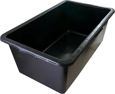 Produktbild von Mörtelwanne 80 Liter aus recyceltem PE/PP mit Randverstärkung und Griffmulden