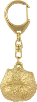 Produktbild von West Highland White Terrier, Weißer Hochlandterrier, Westie - Vergoldeter Schlüsselanhänger mit Hund, Handtaschenschmuck, Luxus-Accessoire der Marke Art-Dog