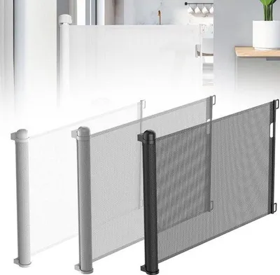 Productafbeelding van Uittrekbaar Traphek voor Baby's en Huisdieren - 0-180 cm, Veiligheidsrooster voor Trappen en Deuren