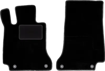 Immagine prodotto di Wielganizator tappetini auto velours anteriori adatto per Mercedes C W205 z podnóżkiem (2015-, station wagon, berlina) neri, set 2 pz, con fissaggi