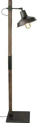 Produktbild von Various Stehleuchte Max Schwarz/Holz 140cm max. 40W E27 schwenkbar Schalter