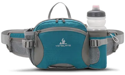 Produktbild von Bauchtasche mit Flaschenhalter, wasserdichte Sporttasche für Outdoor-Aktivitäten wie Reisen, Wandern und Hundetraining, für Männer und Frauen.