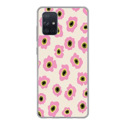 Produktbild von MuchoWow® Handyhülle Schutzhülle Hülle für Samsung Galaxy A51 Blume - Muster - Abstrakt Silikon Softcase Handy Hülle - Schutzabdeckung - Geburtstag Teenager