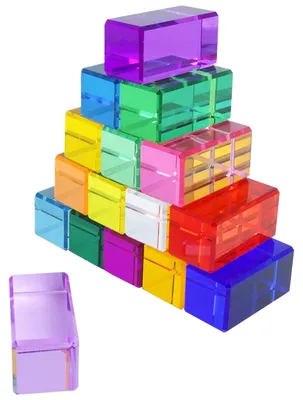 Image de Jeu de construction de 16 blocs en acrylique pour enfants
