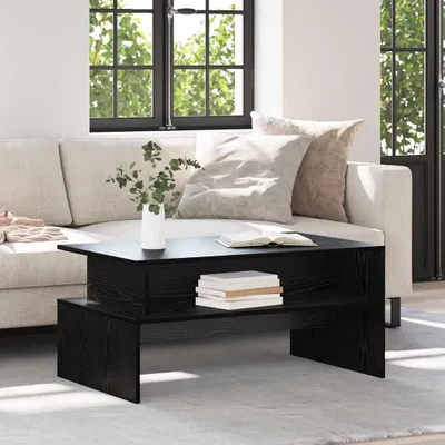 Produktbild von Couchtisch Schwarze Eiche 90 x 55 x 42,5 cm Holzwerkstoff, Design Möbel Couchtische Neu