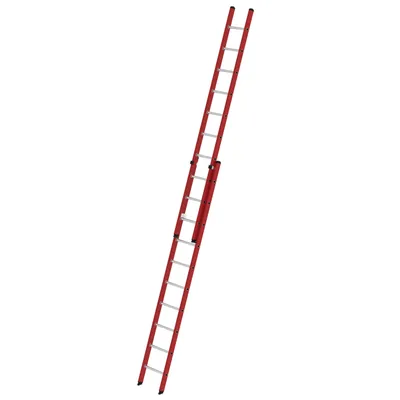 Produktbild von Günzburger Steigtechnik Sprossen-Schiebeleiter 2tlg. GFK/Alu ohne Traverse 2 x 10 Sprossen - 035110