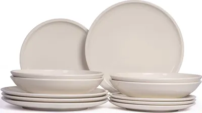 Obrázek produktu pro Sada nádobí Villeroy & Boch Artesano Original, 12dílná / pro 4 osoby – 4 talíře, 4 snídaňové talíře a 4 hluboké talíře