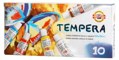 Produktbild von Temperafarben 10er Set  - 10 x 16 ml
