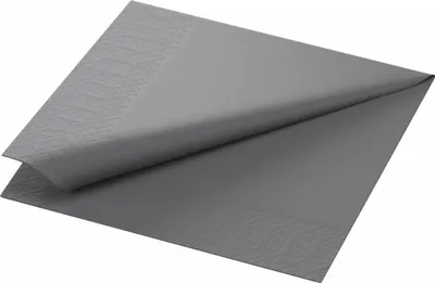 Zdjęcie produktu dla Duni serwetki granitowe szare 33x33cm 3-warstwowe 250 szt