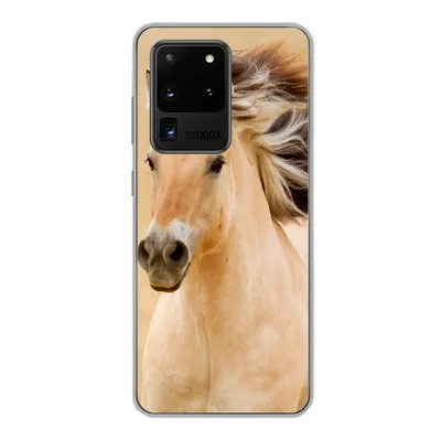 Produktbild von MuchoWow® Handyhülle Schutzhülle Hülle für Samsung Galaxy S20 Ultra Pferde - Tiere - Mähne - Porträt Silikon Softcase Handy Hülle - Karteninhaber