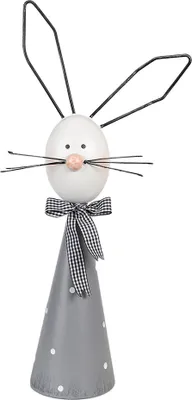 Produktbild von Clayre & Eef Dekorationsfigur Kaninchen 48 cm Grau Metall