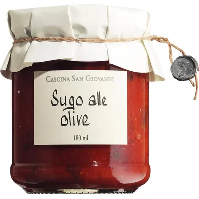 Obrázek produktu pro Cascina San Giovanni, omáčka na bázi olivového oleje / Olivová omáčka, 180 ml.