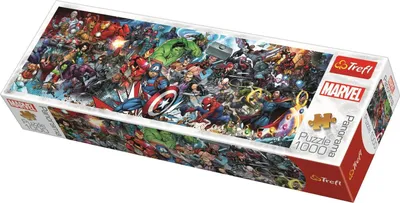 Produktbild von Puzzle 1000 Panorama Marvel Universum