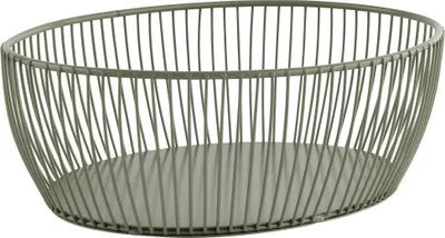 Produktbild von APS 30473 Korb SVART, Metall, 24 x 19 cm, Höhe 8 cm, smoke green