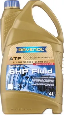 Produktbild von RAVENOL ATF 6HP ATF III Automatikgetriebeöl Synthetiköl 4L 1211112-004-01-999 für VW Golf IV Schrägheck (1J1) Transporter IV Bus PASSAT Variant (3B6)