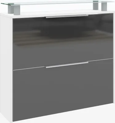 Produktbild von Hängeschuhschrank "Rena" graphit-glänzend
