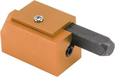 Produktbild von Hoeckbeitel für das Entfernen von quadratischen Kugellagern - Holzbearbeitungswerkzeug mit Federbelasteter Ecke - Gold
