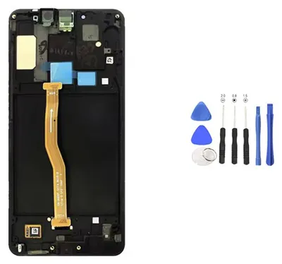 Produktbild von Für Samsung Galaxy A9 2018 SM-A920F LCD Display (OLED) mit Rahmen Touchscreen