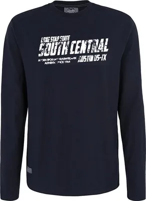 Produktbild von Übergrößen Longshirt Lone Star weiß AHORN SPORTSWEAR Navy 10XL