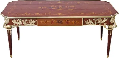 Produktbild von Casa Padrino Luxus Barock Schreibtisch Mahagoni Sekretär 120 cm - Antik Stil
