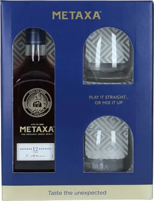 Produktbild von Metaxa 12 Stars - The Original Greek Spirit - Set mit 2 Gläsern