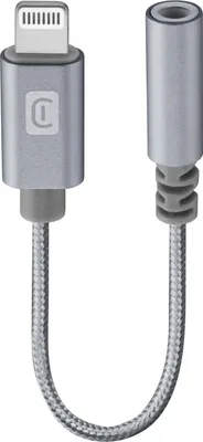Zdjęcie produktu dla Cellularline 8018080342387, Lightning, Męska, 3.5mm, Żeńska, 0,01 m, Szary