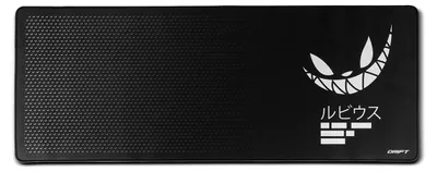 Gaming-Mauspad XL, 900x350x3 mm, rutschfest, genähte Ränder, schwarz