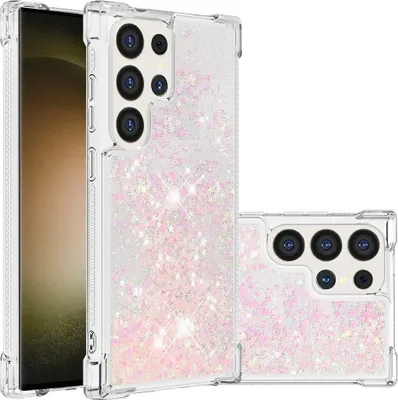 Produktbild von Samsung Galaxy S25 Ultra Hülle - Coverup Liquid Glitzer Back Cover - Pink