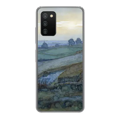 Produktbild von MuchoWow® Handyhülle Schutzhülle Hülle für Samsung Galaxy A03s Landschaft bei Arnheim - Piet Mondrian Silikon Softcase Handy Hülle - Schutz