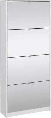 Produktbild von Dmora Schuhschrank Bliss 70,3x24,05x162 cm Weiß, 24 Paare