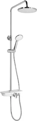 Immagine prodotto di Aqualine Docce - Set doccia Marco, con miscelatore, 228 mm, 1 flusso, bianco SL100