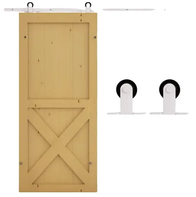 Obrázek produktu pro Kování pro posuvné dveře, snadná montáž, prostorově úsporný design, BÍLÁ