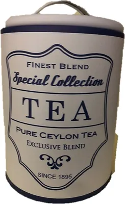Produktbild von James Premium Runde Metalldose  im Retro/Nostalgie Look TEA