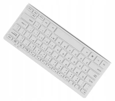 Produktbild von Mini USB Tastatur leise 78 Tasten weiß