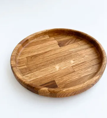 Immagine prodotto di Piatto in legno di quercia, diametro 190 mm