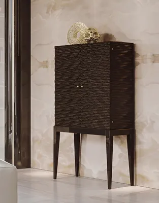 Image de Armoire bar, meuble de salon, design, bois massif, armoire bar Bizzotto