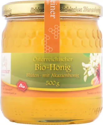Produktbild von Blüten- mit Akazienhonig 500g von Fuchssteiner -Imkerei