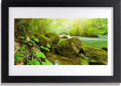 Produktbild von Bild 30x20 MDF-Rahmen Wandkunst See Fluss Natur