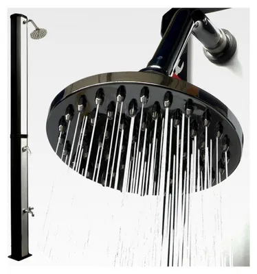 Produktbild von Solardusche Garten 35L mit Regenduschkopf und Fußdusche – Gartendusche, Solar – Außendusche – Outdoor Dusche, Pooldusche, Solardusche Aluminium – UV-beständiger Wassertank