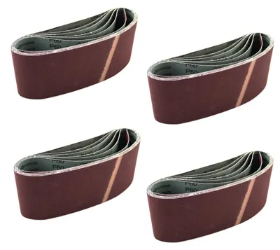 Imagen del producto de Juego de 24 correas de lija de 105 x 620 mm con diferentes granos