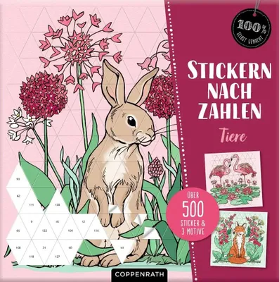 Produktbild von Stickern nach Zahlen Tiere