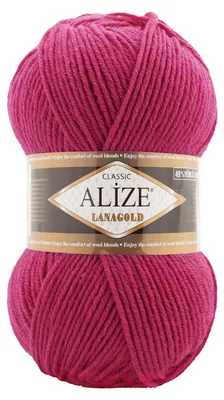 Strickwolle ALIZE Lanagold erdbeerrot